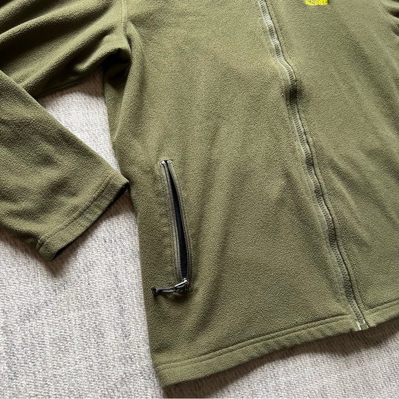 The North Face Men’s Green Outdoors Winter Fleece Zip Up Jacket LARGE - Picture 4 of 11